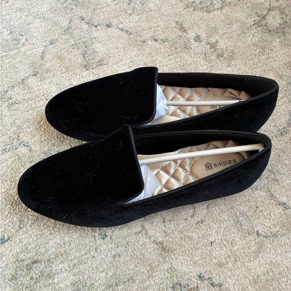 Birdies The Starling in Black Suede Loafers 8 - Picture 4 of 16